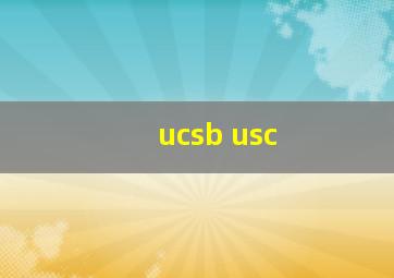 ucsb usc